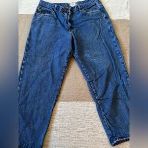 L.L. Bean Men's Relaxed Flannel Lined Denim Jeans - Classic Blue